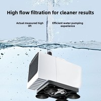 Petite pompe d'aspiration par le fond pour aquariums, anti-brûlure à sec, pompe submersible silencieuse, aspiration des déchets de poissons, filtration par aspiration latérale