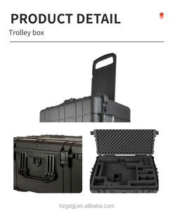 Boîte à <span class=keywords><strong>outils</strong></span> en plastique rigide imperméable et <span class=keywords><strong>valise</strong></span> rigide avec <span class=keywords><strong>roulettes</strong></span>, <span class=keywords><strong>valise</strong></span> rigide - Product Image 6