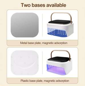 Lámpara de <span class=keywords><strong>Uñas</strong></span> LED UV Recargable Profesional 2 en 1 con Reposamanos, <span class=keywords><strong>Mesa</strong></span> de Manicura Hecha de Plástico Resistente - Product Image 6