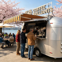 Kommerzielle Mobile Imbisswagen: Voll Ausgestatteter Pizza-, Hot Dog- und Burger-Food-Trailer, Einzigartiger Maßgefertigter Food Truck zum Verkauf