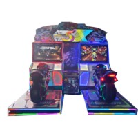 Simulateur de course automobile à monnayeur pour 2 joueurs, machine de jeu d'arcade vidéo de 55 pouces avec LED RGB pour centre de jeux intérieur
