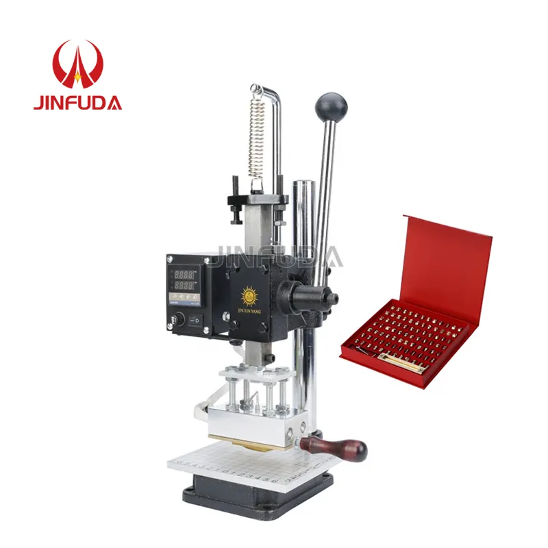 Mini Hot Foil Stamping Machine Gold Silver Foil Automatic Leather Logo Embossed T Slot Hot Stamping Machine