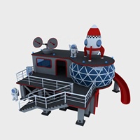 2020 nouveau design attrayant en plein air personnalisé avion toboggan équipements de jeux