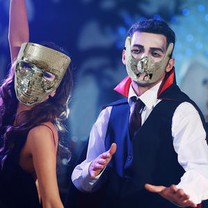 Maschera Halloween <span class=keywords><strong>Hannibal</strong></span> il silenzio degli agnelli mezza faccia maschera Horror demone maschere di Halloween Cosplay Costume oggetti di scena - Product Image 4