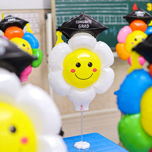 หมวกจบการศึกษาแบบกลุ่มโรงเรียนดอกทานตะวันอุปกรณ์ประกอบฉากงานปาร์ตี้บอลลูน - Product Image 5