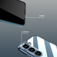 Coque de téléphone en TPU transparent Simple pour Samsung Galaxy S23 S22 S21 S20 FE Plus Ultra mince Coque arrière souple Coque complète