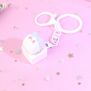 Phím bấm hình mèo tùy chỉnh, móc khóa nhiều hình dạng, đồ chơi móc khóa đèn <span class=keywords><strong>LED</strong></span>, móc khóa giảm căng thẳng, phím bấm bàn phím cơ, phím bấm anime tùy chỉnh - Product Image 1