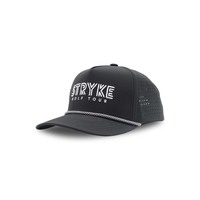 Gorra de Golf Personalizada de 5 Paneles con Cuerdas, Perforaciones y Logos Bordados, Impermeable, con Cierre a Presión