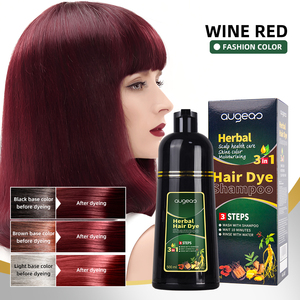 Champú Tinte Permanente Natural a Base de Hierbas para Cabello Gris, <span class=keywords><strong>Color</strong></span> <span class=keywords><strong>Rojo</strong></span> <span class=keywords><strong>Vino</strong></span> Oscuro, Marrón Oscuro y Morado, de Larga Duración, Venta al Por Mayor - Product Image 4