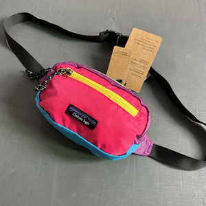 Riñonera de poliéster Colorblock transpirable diseño compacto cremallera impermeable correa reflectante para ciclismo Tour senderismo playa - Product Image 5