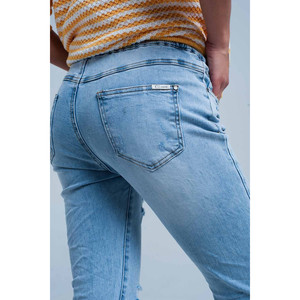 Pantalones Deportivos de Lavado Claro con Cintura Ajustable con Cordón - Product Image 2