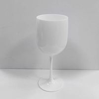 IStapromo Gifts Flûtes à champagne et verres à vin rouge en plastique PP modernes incassables de 480 ml (16 oz) avec logo personnalisé, coloris noir, blanc, rose
