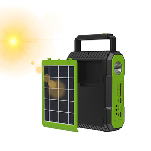 Kit de système d'énergie solaire, éclairage solaire extérieur, mini station portable multifonction, radio et haut-parleur avec ampoules - Product Image 2
