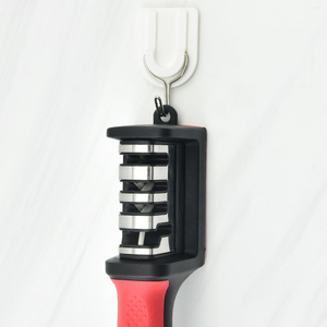 Pocket Pal Professional Manual PP Plastic Nonslip Handle Sharpening Stone <span class=keywords><strong>Sharp</strong></span> Blades 3 or 4 Stage Scissor Knife Sharpener - Product Image 5