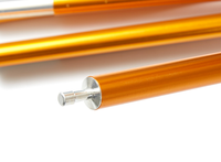 Poteau de tente de camping en aluminium pliable personnalisé, tube en alliage d'aluminium, connexion en aluminium, poteau de tente/support de tente/poteau de tente