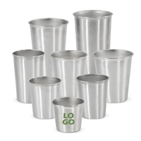Usine économique simple paroi en acier inoxydable tasse mode bière tasse 7 en 1 ensemble gobelets voyage tasses Camping tasse