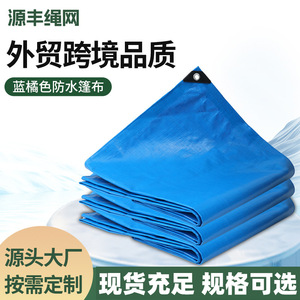 Blue Outdoor Waterproof Tarpaulin Thickened Plastic Sun Protection Rainproof Cover For Camping And Storage - Product Image 2
