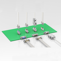 Connecteur Micro-D J30J à pas de 1,27 mm, boîtier en laiton, robuste, prise rectangulaire, norme MIL-DTL-83513, câble PCB 50A