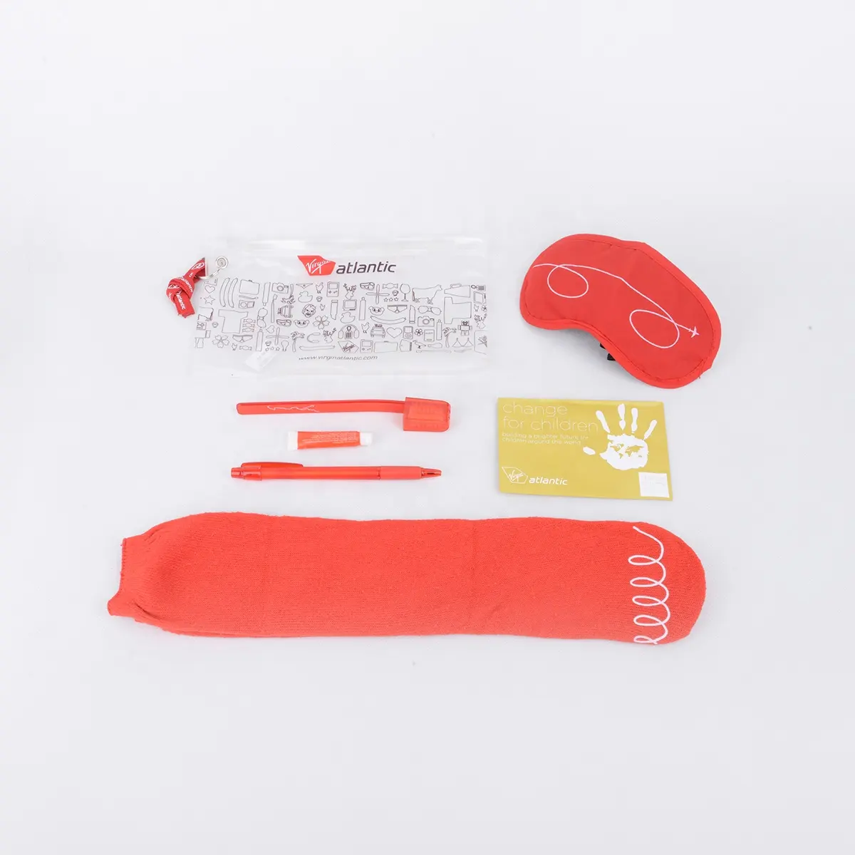Toothpaste toothbrush Adults promotional travel in-flight airplane amenity kits for airplane