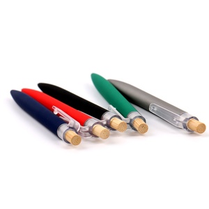 Bolígrafo Ecológico <span class=keywords><strong>OKASA</strong></span> TE885 de Aluminio Reciclado con Logotipo Personalizado, Barril Metálico, Empujador de Bambú, Tinta Alemana, Colores Personalizados para Oficina/Escuela - Product Image 6