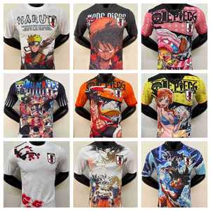 Maillot de football pour jeunes, style anime japonais, col rond, séchage rapide, tissu mélangé, personnalisable, édition spéciale, version joueur - Product Image 4