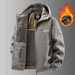 Veste matelassée en coton doublée polaire pour homme, style américain, taille européenne, à capuche, pour l'extérieur, vente en gros - Product Image 4