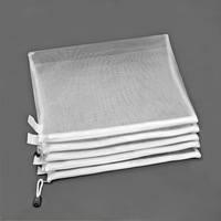 Nylon léger A4 A5 A6 taille maille fermeture éclair sacs de fichiers Transparent étanche Document dossier enveloppe modèles pour usage scolaire
