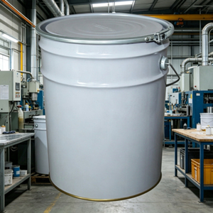 Conteneurs d'encre/peinture, vente directe d'usine, matériau en tôle, seau métallique de 20L avec couvercle - Product Image 3