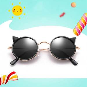 Gafas de Sol Redondas para Niñas, Diseño de Orejas de Gato, Moda 2020, Venta al Por Mayor - Product Image 2