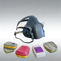 Masque respiratoire en silicone de qualité supérieure prêt à être expédié - Protection contre la poussière et les fumées pour le travail des métaux, le meulage et la fonderie