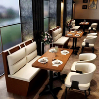 Restaurant haut de gamme Restaurant occidental Table d'hôtel commerciale moderne Salle à manger Restaurant Café Chaises Booth Table Canapé Durable