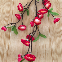 Vente chaude en gros Pêches artificielles et décorations de fleurs de branche Fleurs et plantes décoratives de qualité supérieure