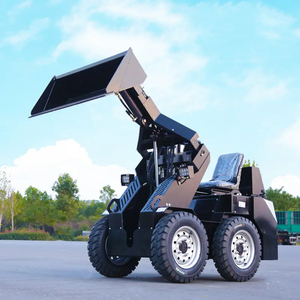 CE Skid Steer Loader Diesel Engine Mini Wheel Track Home Garden Attachment PLC Motor Pump Gearbox Hot <b>Sale</b> - Product Image 2