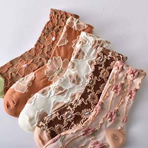 Factory Wholesale Unisex Mid Tube Cotton <b>Socks</b> Autumn Winter New Relief Three Dimensional Pattern Knitted Breathable Women's - Product Image 3