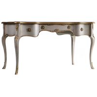 Bureau d'écriture de haute qualité en bois massif antique français avec tiroirs de rangement pour la maison, le bureau et l'étude