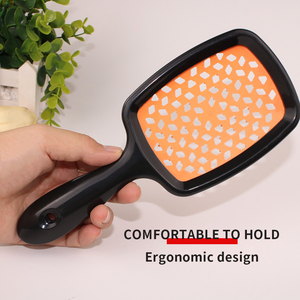 Multicolor Customized logo Hair <strong>Brush</strong> Hollowed Out Scalp Massage Comb Hair <strong>Brush</strong> ABS <strong>Detangling</strong> Vent Shower Hair <strong>Brush</strong> - Product Image 6