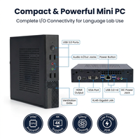 Mini PC NUC de 13.ª generación Intel i7 i5 con Windows 11 Pro, computadora de escritorio con triple pantalla para educación, escuela, aula, negocios.