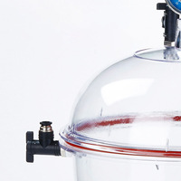 Équipement de laboratoire de chimie de haute qualité en plastique 150mm four en plastique 250mm dessiccateur sous vide de séchage scellé