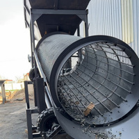 Nueva Criba Trommel Circular Portátil de Alta Eficiencia con Motor y Motor Eléctrico para la Cribado de Minerales