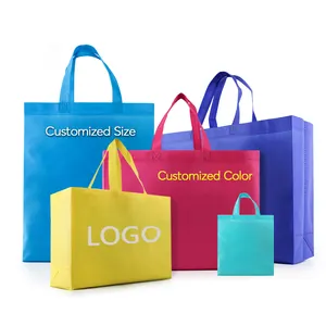 Foldable Pp Non Woven Shopping Bags Wholesale Recyclable Ecological Folding Bolsas Tnt Ecologicas Eco Custom Garment Retail Bag