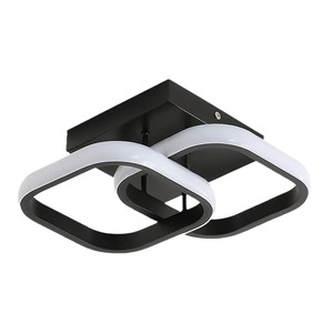 Plafonnier LED moderne et minimaliste, carré ou rond, en acrylique, petite lampe d'allée, noir ou <span class=keywords><strong>blanc</strong></span>, montage encastré pour couloir, hall, balcon - Product Image 6