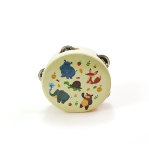 Tambourin en bois, tambour à main pour spectacle de danse, instrument de percussion Orff, outil d'apprentissage précoce - Product Image 5