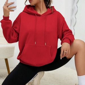 Cotton Polyester Made Pullover Autumn Casual Streetwear <b>Women</b> <b>Hoodies</b> Custom Logo <b>Long</b> Sleeve Pullover High Quality <b>Hoodies</b> - Product Image 4