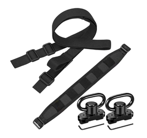 DFS0501 Sangle de transport à 2 points personnalisée noire avec rembourrage pour l'épaule - Product Image 1