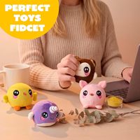 Jouets en peluche à rebond rapide, animaux à presser, anti-stress, kawaii, unisexe, cadeaux d'anniversaire pour enfants