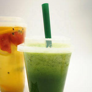 Vasos de Plástico PP Transparentes Cuadrados con Tapa para Smoothies, Té de Burbujas y Otras Bebidas - Product Image 6