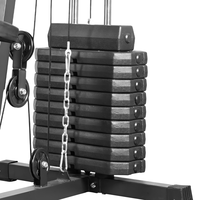Station de musculation multifonctionnelle pour la maison, machine d'entraînement complet du corps avec pile de poids intégrée, équipement de fitness