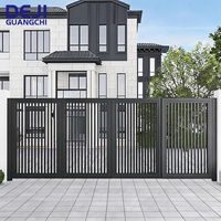 Porte de Villa Extérieure Moderne Minimaliste Automatique Rétractable Électrique Pliante Suspendue en Aluminium Artistique