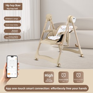 Silla de Comer para Bebé, Eléctrica, Portátil, Multifuncional, Plegable, Reclinable, Mecedora, para Mayores de <span class=keywords><strong>3</strong></span> <span class=keywords><strong>Meses</strong></span> - Product Image 4