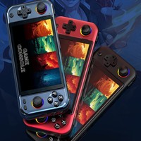 Nouvelle console de jeu haut de gamme à corps métallique, commerce électronique transfrontalier, style PSP, écran QHD de 5 pouces, couleurs vives, jeu